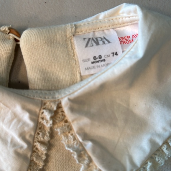 ZARA Baby girl ruffled collared sweatshirt - Picture 2 of 3